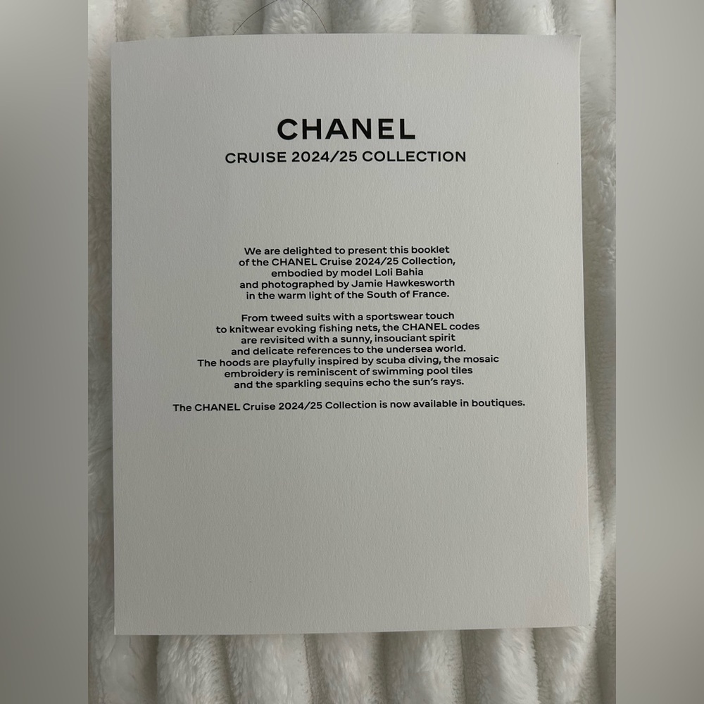 ✨ CHANEL Cruise 2024/25 Collection Lookbook – Limited Edition Fashion Book